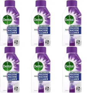 (D) Dettol Washing Machine Cleaner  Lavender 250ml (Pack of 6)