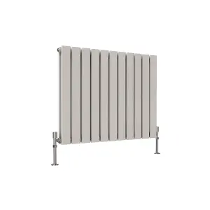 Horizontal White Double Flat Panel Radiator (H) 600 mm x (W) 748 mm, 3716 BTU.