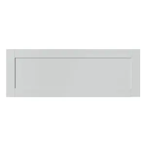 GoodHome Ashmead Matt dove grey Drawer front, bridging door & bi fold door, 356mm x 16mm x 997mm