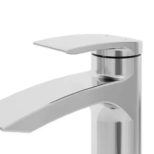 GoodHome Kariya Mini Chrome effect Basin Mixer Tap