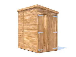 Dunster House Garden Shed 1.2 m x 1.8m Wooden Outdoor Storage Window Overlord Pent Roof