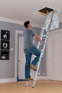 3 section 12 tread Tilt & turn right Loft Ladder