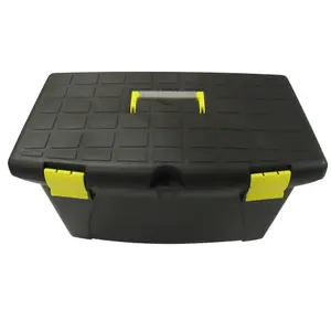 Plastic Toolbox Tool Storage Chest (Handle Insert Tray Organiser Large)