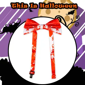 Bloody Bow Tie Halloween Prop Halloween Party, Trick or Treat 22.5cm Red