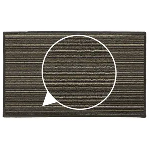  Non-Slip Indoor Door Mat Brown / Rectangle W50 x L80 cm