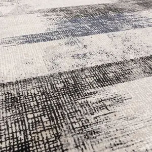 Blue Abstract Modern Luxurious Easy To Clean Rug For Living Room Bedroom & Dining Room-120cm X 170cm