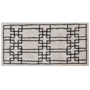 Cotton Area Rug 80 x 150 cm Beige TURHAL