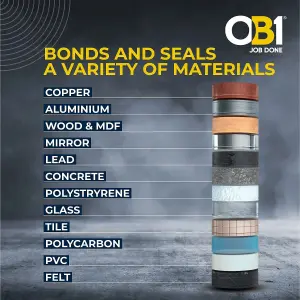 OB1 Hybrid Sealant & Adhesive Silver 290ml