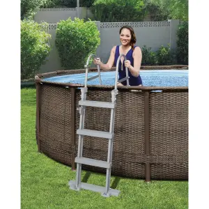 Bestway Steel Pro Swimming pool with pump (H) 100cm