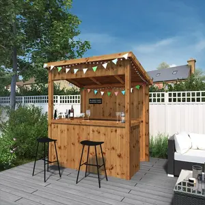 Mercia Painted 6 x 4ft Pressure Treated Garden Bar (Installation Included)