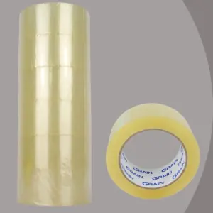 100M CLEAR TAPE 75MM CORE 6 PACK SUPER STRONG STICKY TAPE FITS DISPENSERS