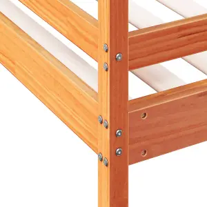 Berkfield Bunk Bed without Mattress 80x200/120x200 cm Wax Brown Solid Wood