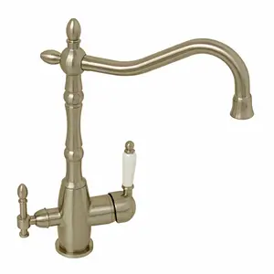 ENKI Aylesbury Traditional Brushed Nickel 3in1 Water Purifier Filter Mixer Tap for Kitchen Sink