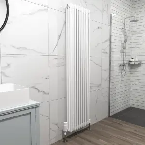 Nes Home 1800 X 470 mm Triple Column White Traditional Radiator