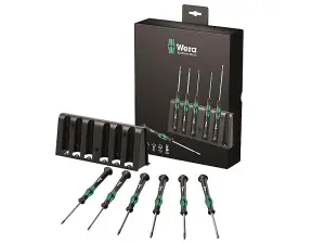 Wera 05118154001 Kraftform 2067 Micro Screwdriver Set, 6 Piece WER118154