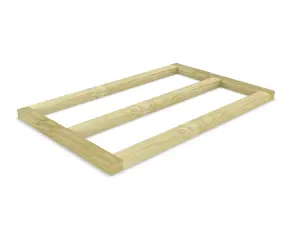 Wooden shed bases 5x3 (W-147cm x D-94cm), made of 38mm x 63mm