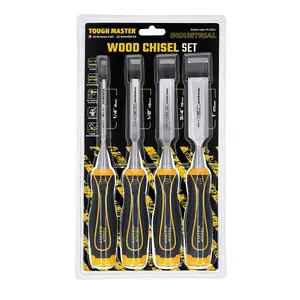 TOUGH MASTER 4 piece Wood Chisel Set Wood Carving Chisels - 4 Pieces (TM-CS144)