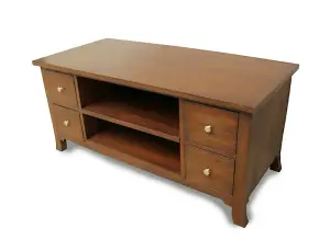 Orchard Corner TV Unit - Mahogany Wood - L50 x W108 x H50 cm