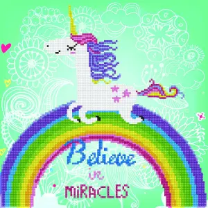 BELIEVE IN MIRACLES - Diamond Painting Kit: Believe In Miracles - Diamond Dotz