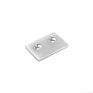 Sash Heritage Striker plate 25mm x 20mm - Satin Chrome Plated