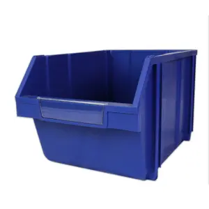 12 Plastic Storage Bins Stacking Boxes Parts Storage Set