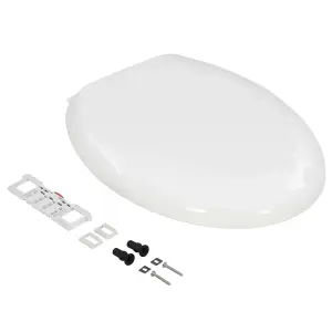 Soft-close Toilet Seat with Quick-release Design White