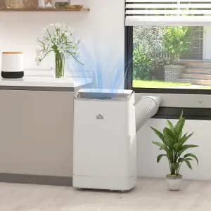 HOMCOM 14000 BTU Portable Air Conditioner Unit with Heater, WiFi Smart App