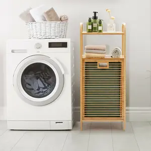 Bamboo Cabinet Laundry Hamper