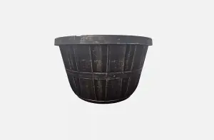 Recycled Plastic Planter Pot - 10" Buschel Black Gold