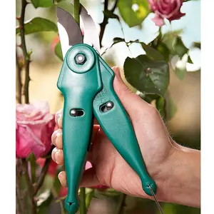 2-in-1 Multipurpose Shears - Adjustable Outdoor Garden Hand Pruning Secateur Tool with Carbon Steel Blades & Rotating Handles