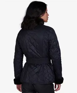 Womens Barbour International Modern International Polarquilt Jacket - Black - UK: 18