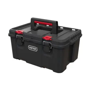 Keter Stack N Roll Wheeled Tool Box + Deep Tool Box + x2 Small Half Organisers