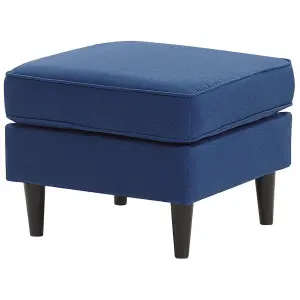 Fabric Sofa with Ottoman Navy Blue AVESTA