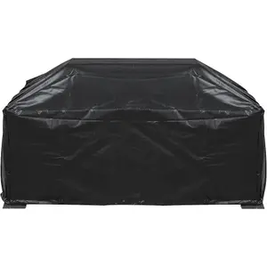 Durable Outdoor Fire Pit Cover for ys12105 - Black Waterproof PVC 850mm x 320mm