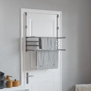 Aluminium Foldable Wall-Mounted Drying Rack 95" H x 89" W x 25" D