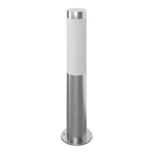 GoodHome callisto Contemporary Stainless steel Mains-powered 1 lamp Integrated LED Outdoor Post light (H)480mm