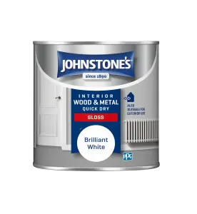 Johnstone's Quick Dry Gloss Brilliant White 250ml