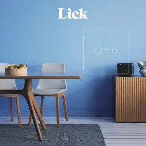 Lick Blue 10 Matt Emulsion paint, 2.5L