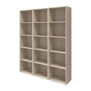 GoodHome Atomia Matt oak effect Freestanding 15 shelf Rectangular Bookcase, (H)1875mm (W)1500mm