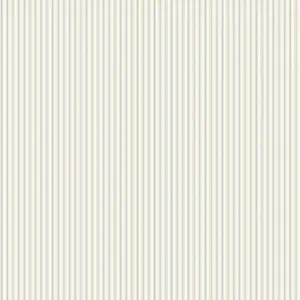 Galerie Miniatures 2 Blue Cream Ticking Stripe Smooth Wallpaper