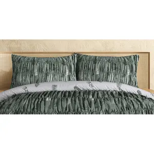 Pennside Polyester Floral Duvet Cover Set with Pillowcases Double - 2 Standard Pillowcases