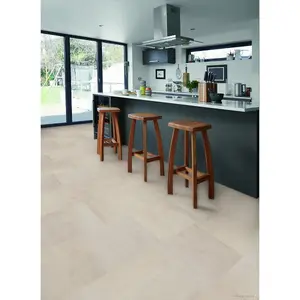 Colon 4527 Silvered Concrete Silver Concrete Effect Glue-Down LVT For Home (All Rooms), 2mm Matte LVT 3.34 m² Per Pack