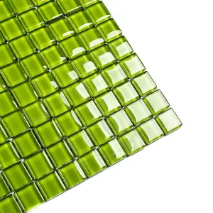 Glass mosaic on mesh for bathroom or kitchen 300mm x 300mm - Mojito