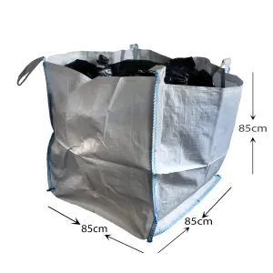 Site Heavy duty white Skip bag 600L 1000kg