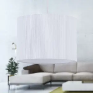 First Choice Lighting White Pleated 33cm Pendant Lightshade