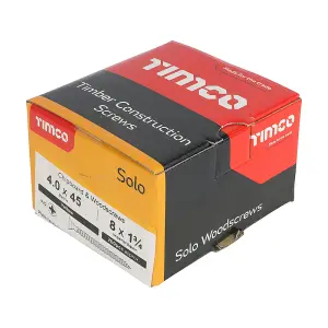 TIMCO Solo Countersunk Gold Woodscrews - 4.0 x 45 (200pcs)