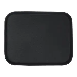 Rectangle Non-Slip Serving Tray - 45.5cm x 35.5cm - Black