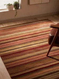 John Lewis Russet Multistripe Rug