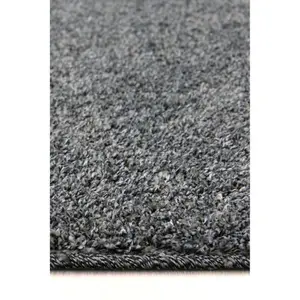 Melrose Relay Recycled Fabric Eco Friendly Charcoal Medium Area Rug 100/150cm