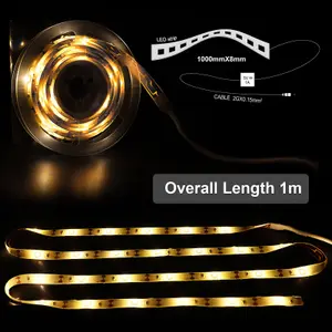 1.7W LED Infrared Sensing Strip Light,1M,3000K,Power by 4xAAA Battery